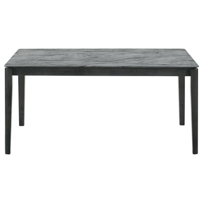 Stevie - Rectangular Faux Marble Top Dining Table