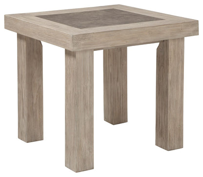 Hennington - Light Brown - Rectangular End Table