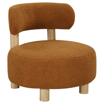 Zonie - Boucle Upholstered Barrel Back Accent Chair