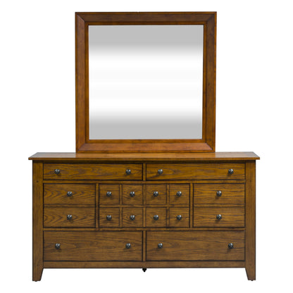 Grandpas Cabin - Dresser & Mirror - Light Brown