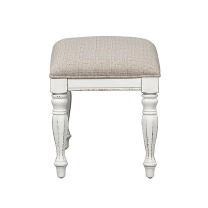 Magnolia Manor - Accent Bench - White