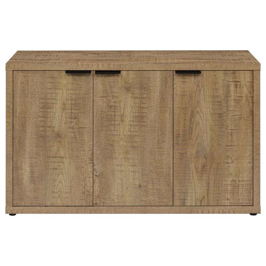 Pepita - 3 Door Engineered Wood Accent Cabinet - Mango Brown