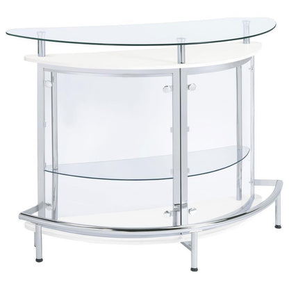 Amarillo - Freestanding Glass Top Home Bar Wine Cabinet