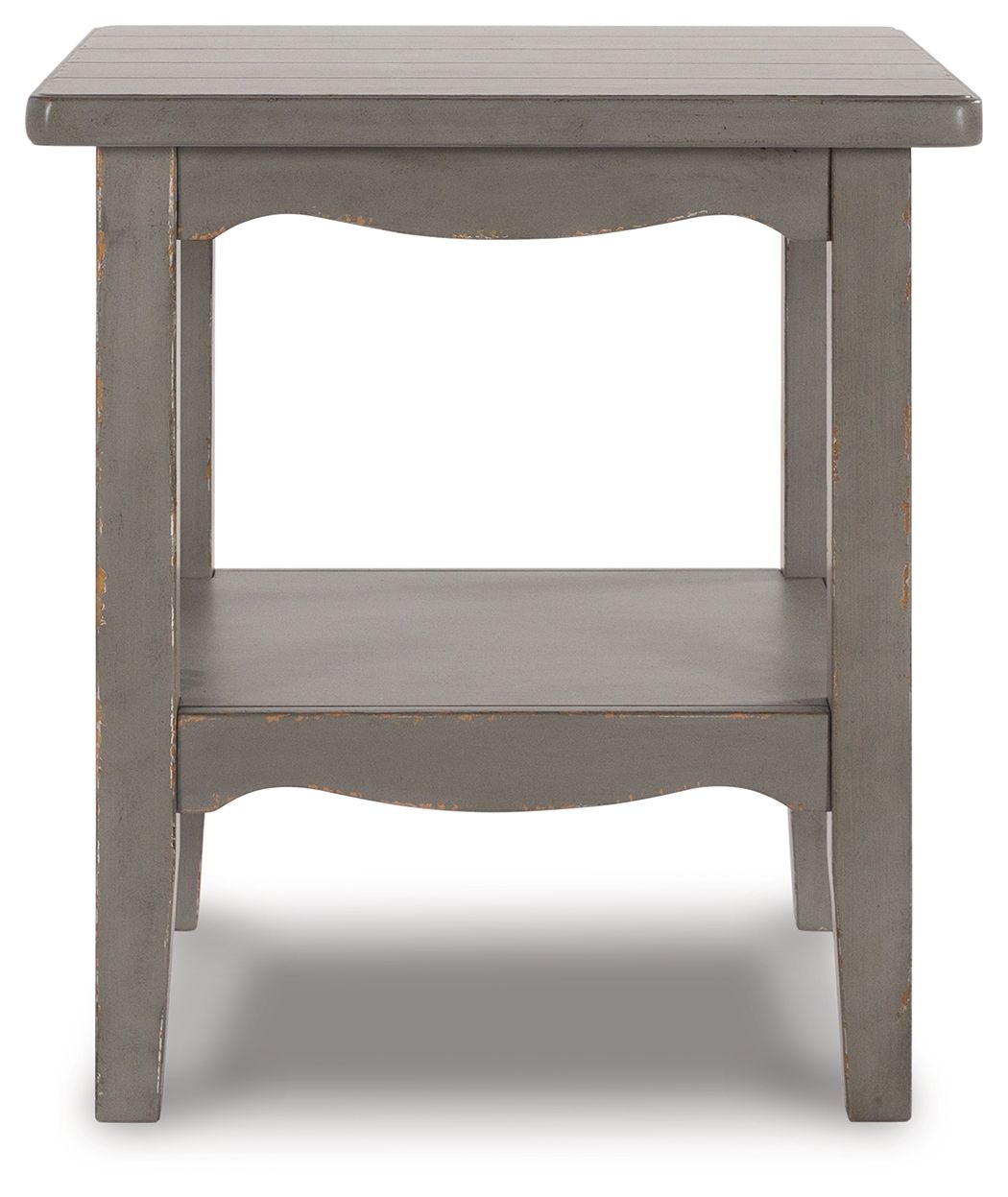 Charina Antique Gray Square End Table