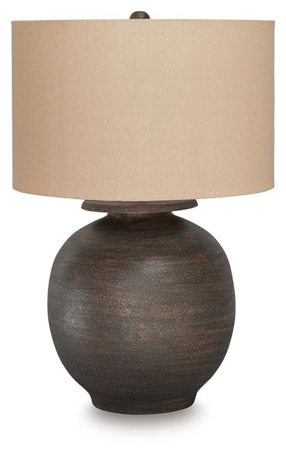 Carlenbury - Antique Brown - Metal Table Lamp