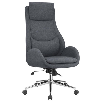 Cruz - Upholstered Adjustable Home Office Desk Chair - Gray