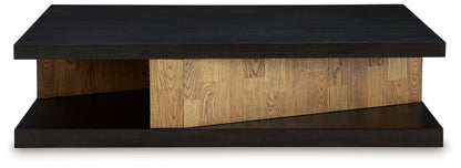 Kocomore - Brown / Natural - Rectangular Cocktail Table