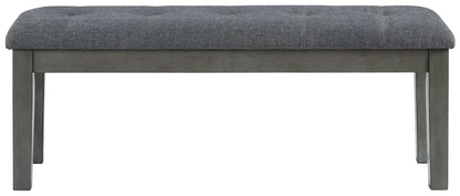 Hallanden - Large UPH Dining Room Bench - Black / Gray
