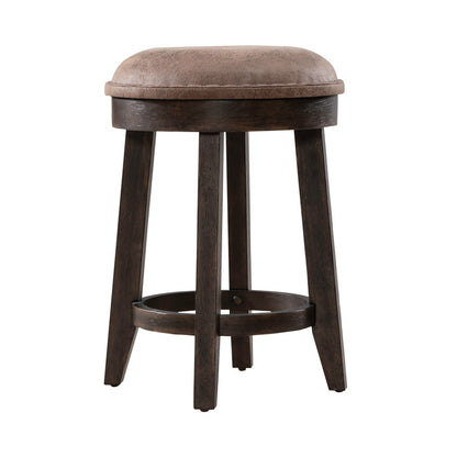 Paradise Valley - Upholstered Console Stool (RTA) - Dark Brown