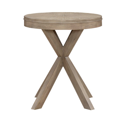 Brentwood - Round End Table - Sandstone