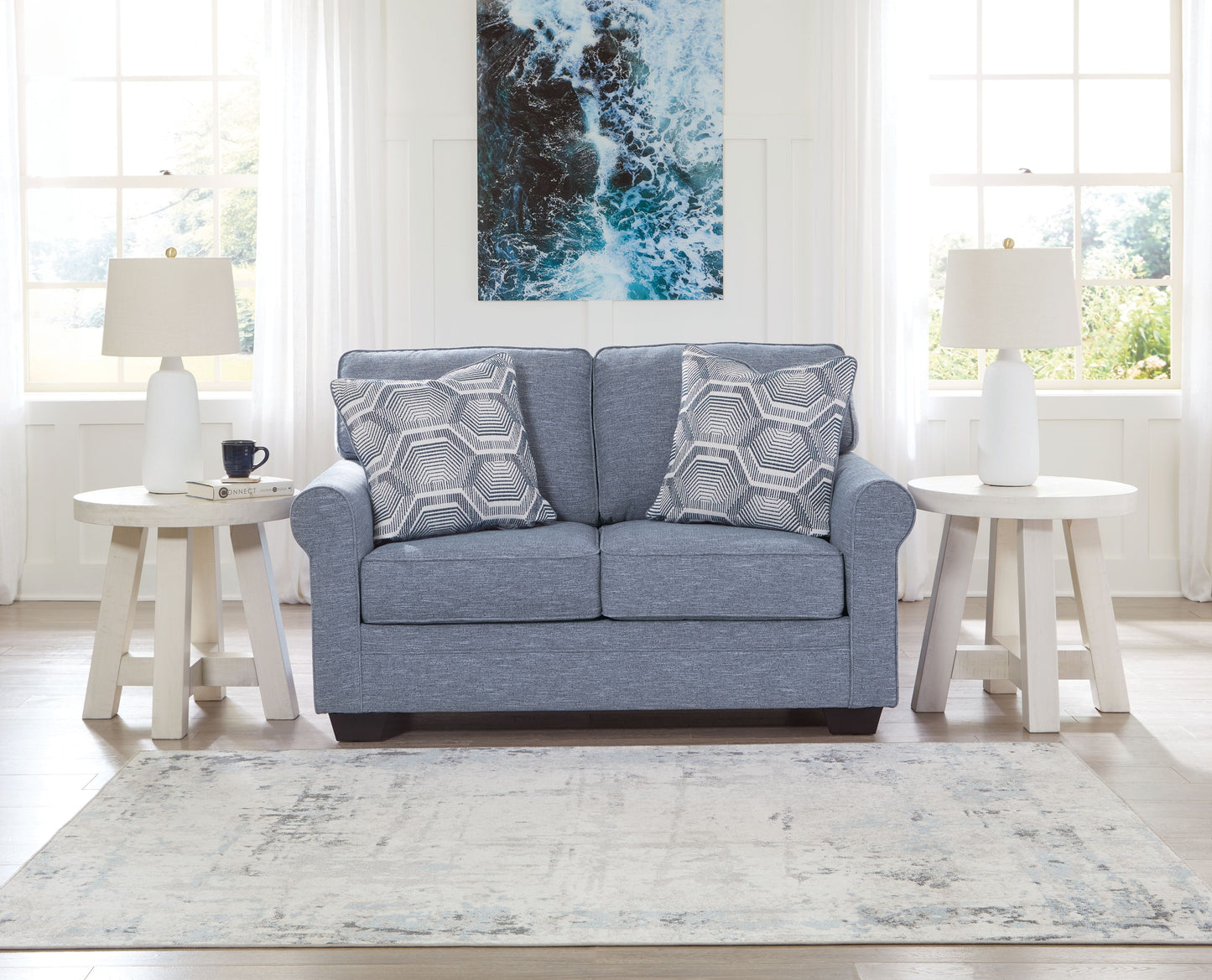 Carissa Manor - Loveseat - Denim