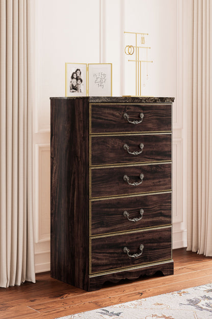 Glosmount - Two-tone - Five Drawer Chest