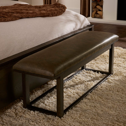 Lodge & Loft - Upholstered Bench - Sedona Brown