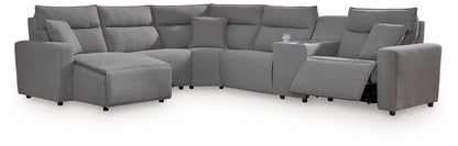 ModMax II - Salt And Pepper - Reclining Sectional