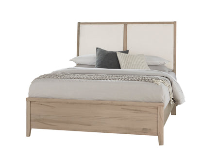 Woodbridge - Upholstered Bed - Light Brown Wood