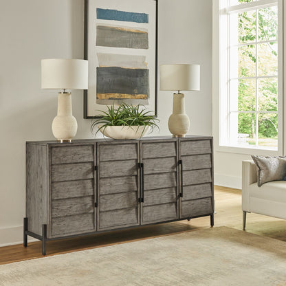 Pelicans Buff - 74" Accent TV Console - Gray