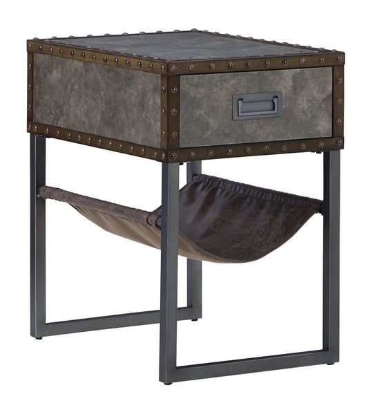 Derrylin Brown - Chair Side End Table