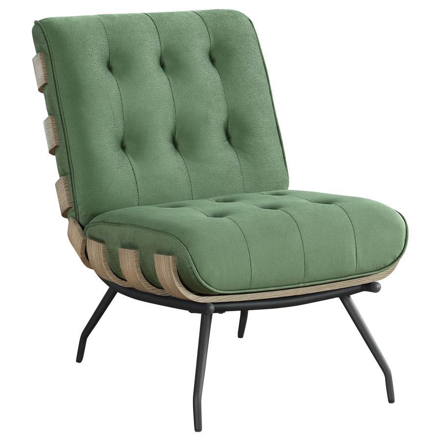 Aloma - Upholstered Tufted Armless Accent Chair