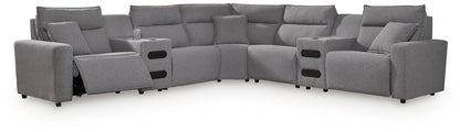 ModMax II - Salt And Pepper - Reclining Sectional