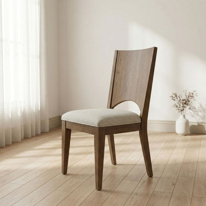 South Bend - Panel Back Side Chair (RTA) - Brown