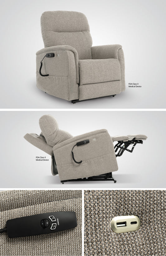 TRIO PICCOLO MM-6420 Stone Power Lift Recliner