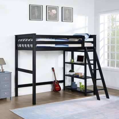 Anica - 3-Shelf Wood Loft Bed