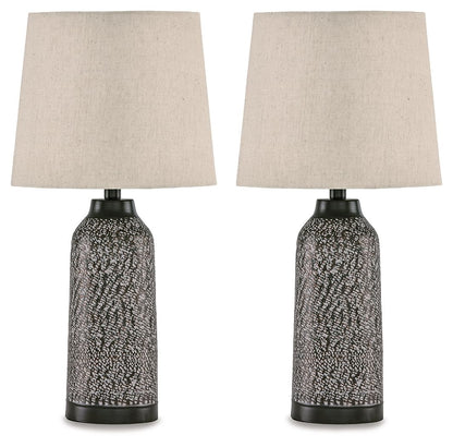 Lanson - Metal Table Lamp (Set of 2) - Antique Bronze Finish