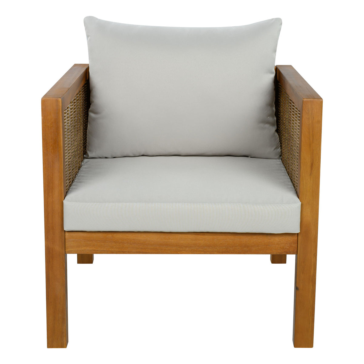 2 Piece Outdoor Armchair Set With Cushion