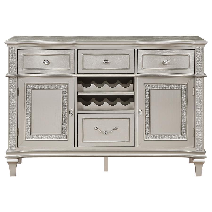 Evangeline - 4-Drawer Sideboard Buffet Cabinet - Silver Oak