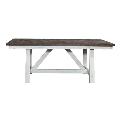 Farmhouse - Fixed Top Trestle Table - White