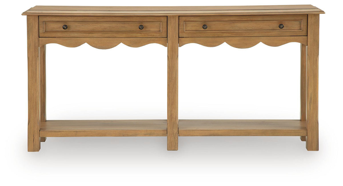 Whitmund - Console Sofa Table - Light Brown