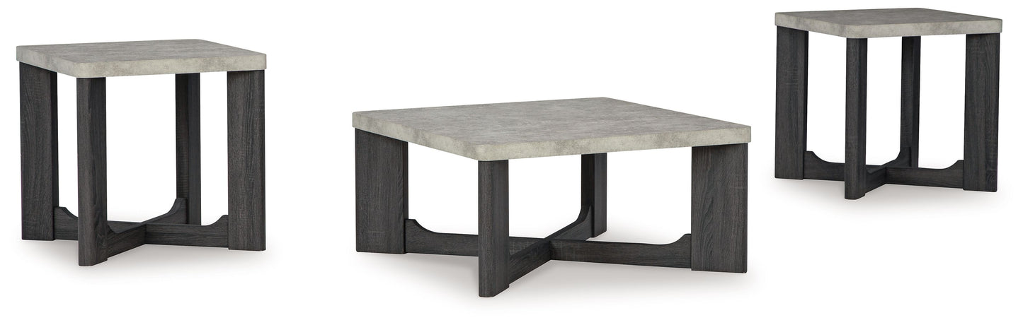 Sharstorm - Occasional Table Set (Set of 3) - Two-tone Gray