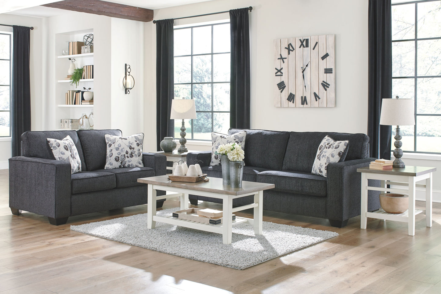 Kiara - Slate - 2 Pc. - Sofa, Loveseat