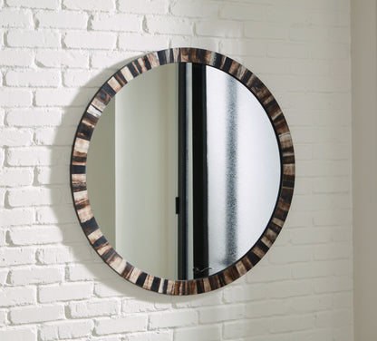 Ellford - Black / Brown / Cream - Accent Mirror