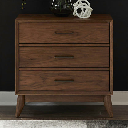 Century Modern - Nightstand With Charging Station - Walnut