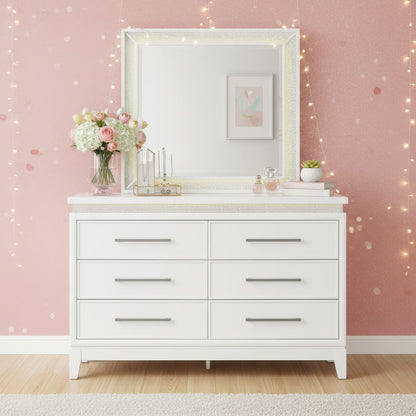 Reflections - Youth 6 Drawer Dresser With Lights