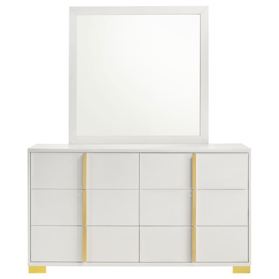 Marceline - 6-drawer Dresser With Mirror