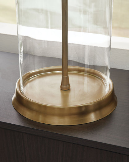 Gizeh - Glass Table Lamp - Clear / Gold Finish