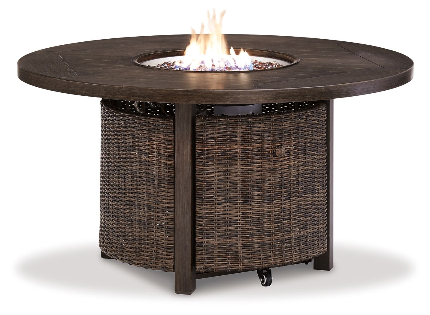 Paradise Trail - Round Fire Pit Table - Medium Brown
