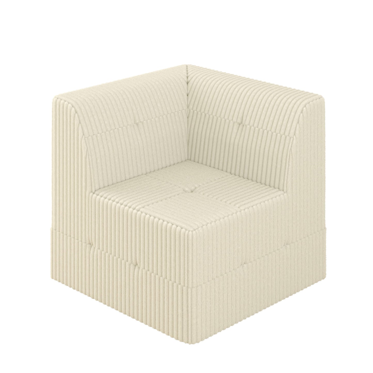 Modern Minimalist Corduroy Corner Sofa Sleeper