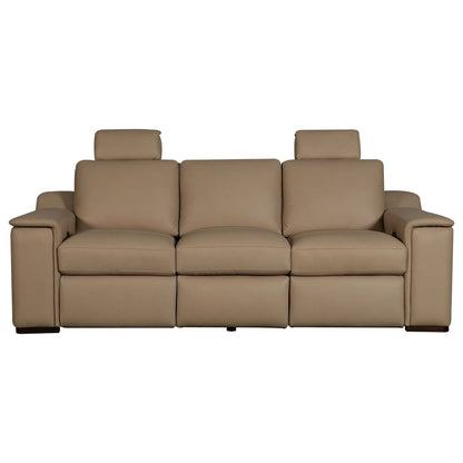 Armon - Sofa With Power Footrest & ZG - Brown