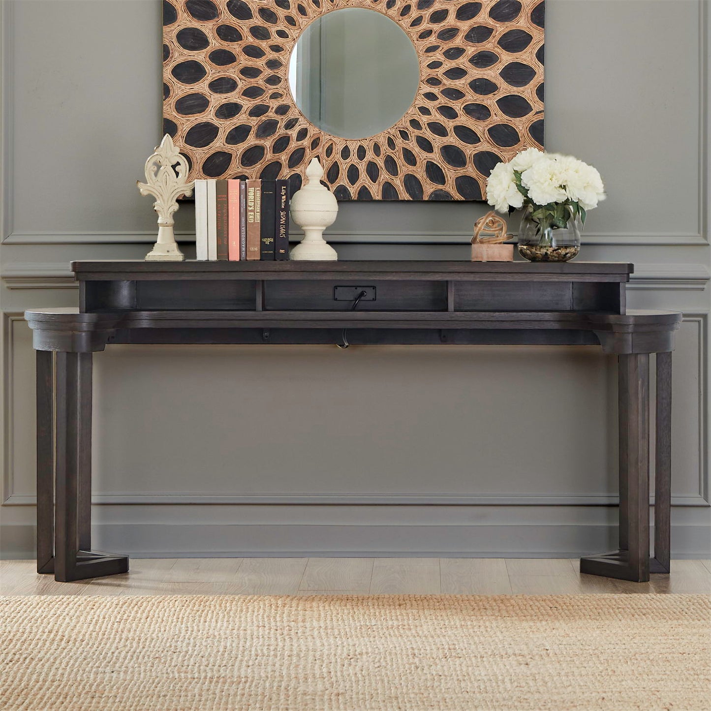 Weston - Console Bar Table - Peppercorn
