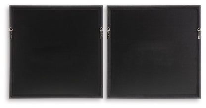 Dirkgrove - Wall Art Set (Set of 2) - Black / White / Brown