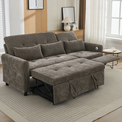 3 Seater Sofa Bed And Reversible Recliner