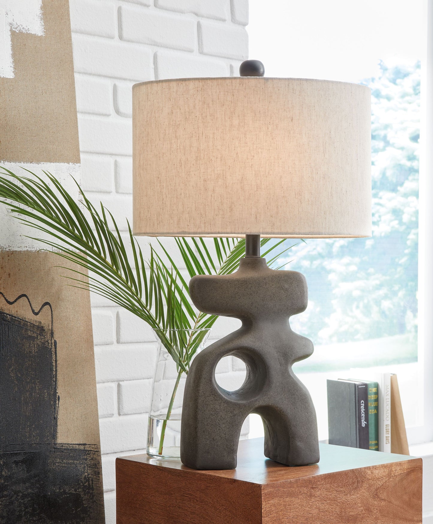 Danacy - Distressed Black - Paper Table Lamp