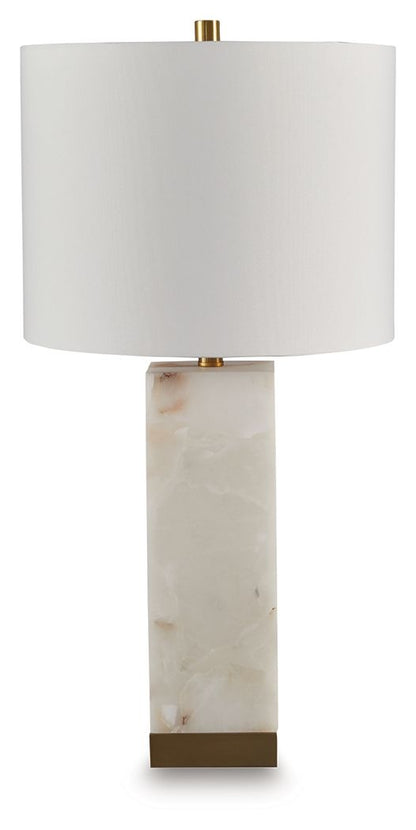 Linderfield - White / Gold Finish - Alabaster Table Lamp