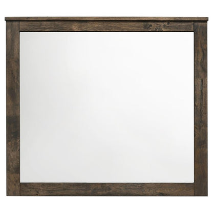 Woodmont - Rectangle Dresser Mirror - Rustic Golden Brown