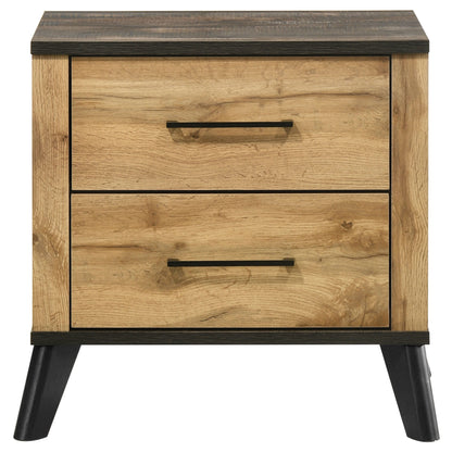 Kaywood - 2-Drawer Nightstand Bedside Table - Natural Pine