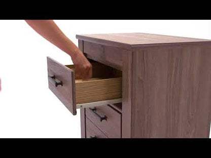 Zelen - Warm Gray - Two Drawer Night Stand