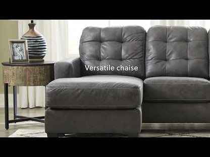Venaldi - Gunmetal - Sofa Chaise